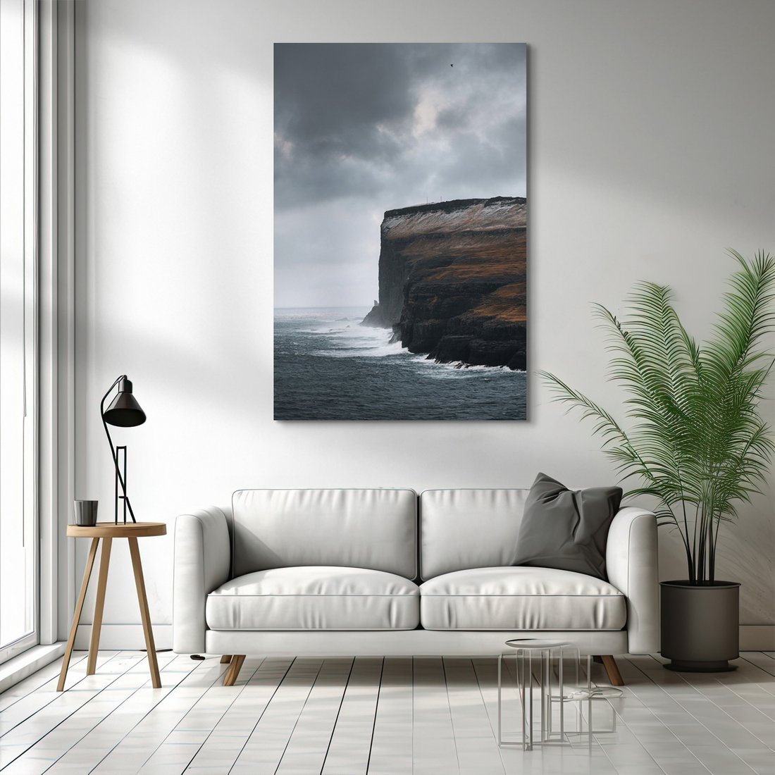 Obraz na płótnie - klif, morze, krajobraz
