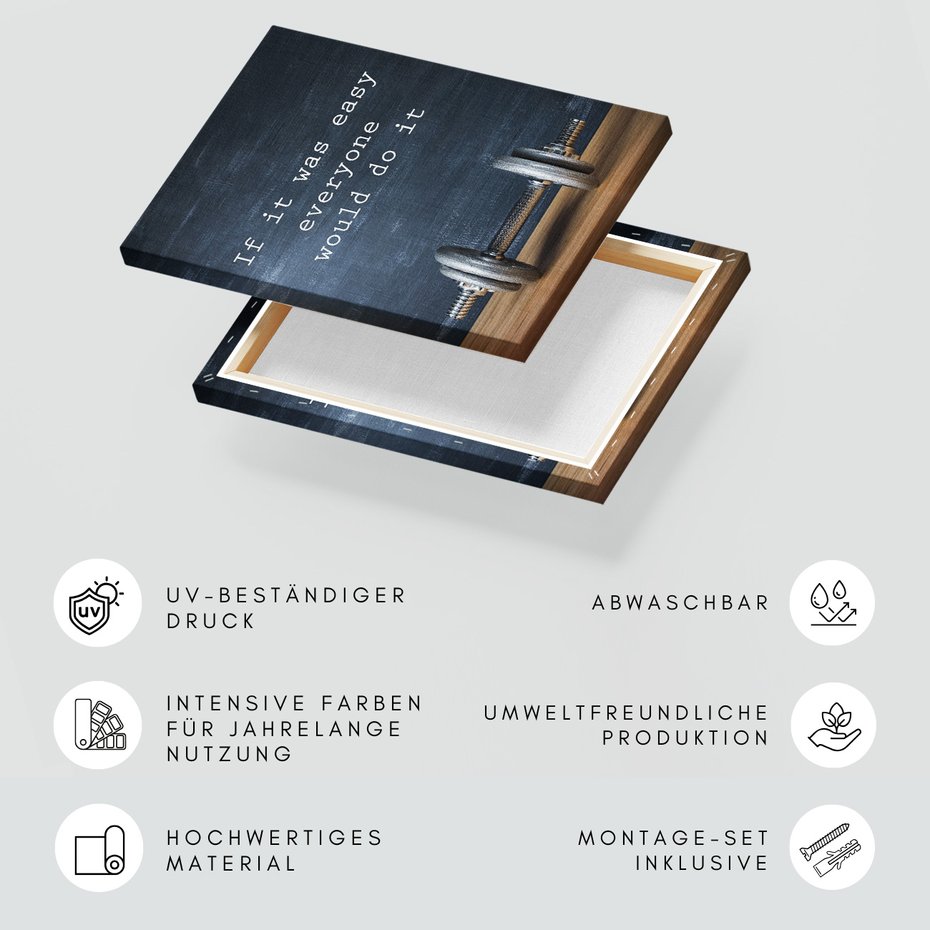 Obraz na płótnie - siłownia, ćwiczenia, ciężary