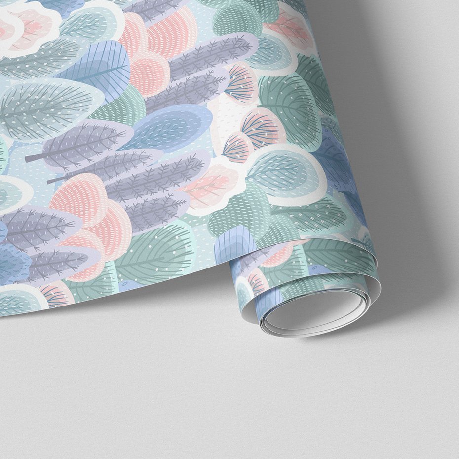 Tapeta - las, drzewa, zima