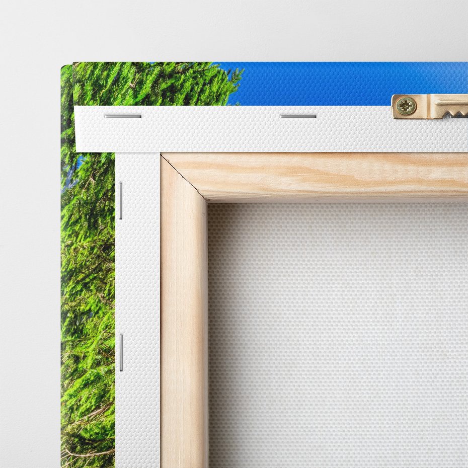 Obraz na płótnie - jezioro, góry, lasy