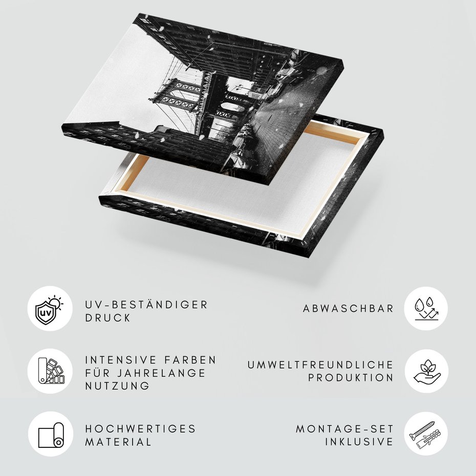 Obraz na płótnie - miasto, most, ulica