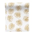 Tapeta - liście, monstera, złoto