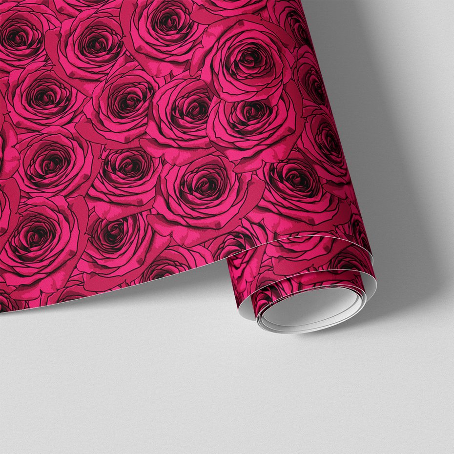 Tapeta - róże, kwiaty, wzór