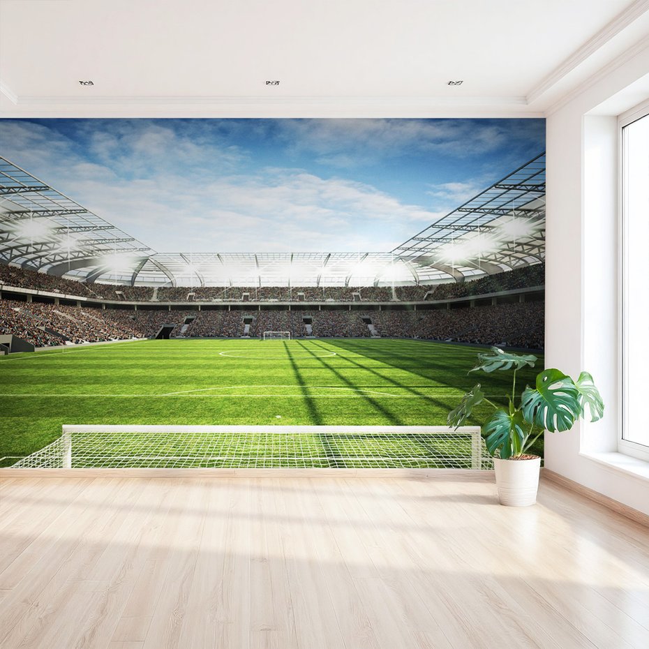 Fototapeta - stadion, piłka nożna, trybuny