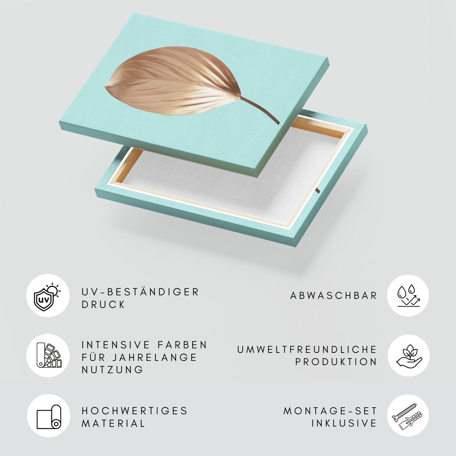 Obraz na płótnie - liść, roślina, dekoracja