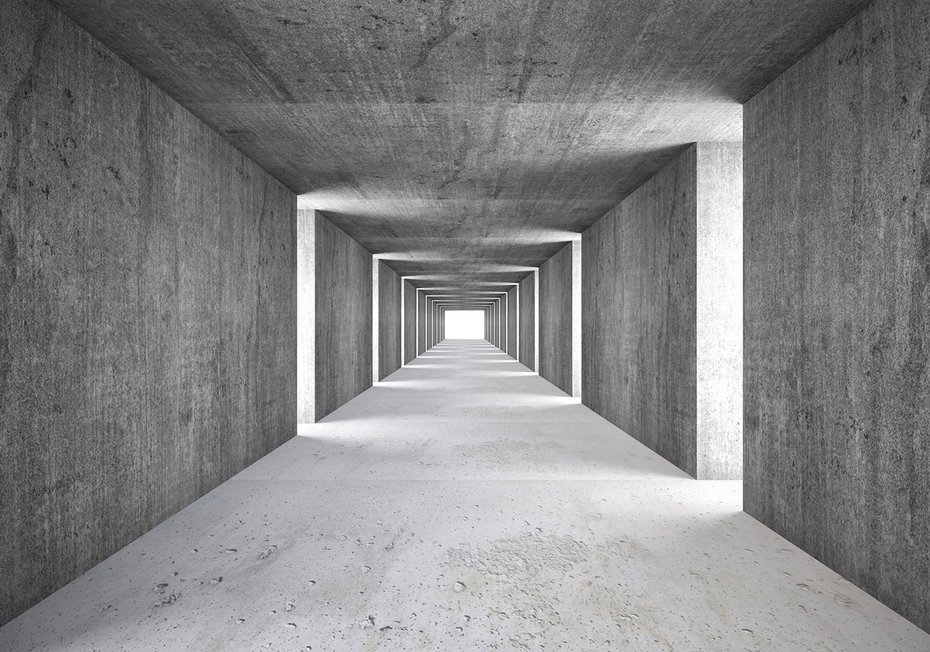 Fototapeta - beton, tunel, architektura