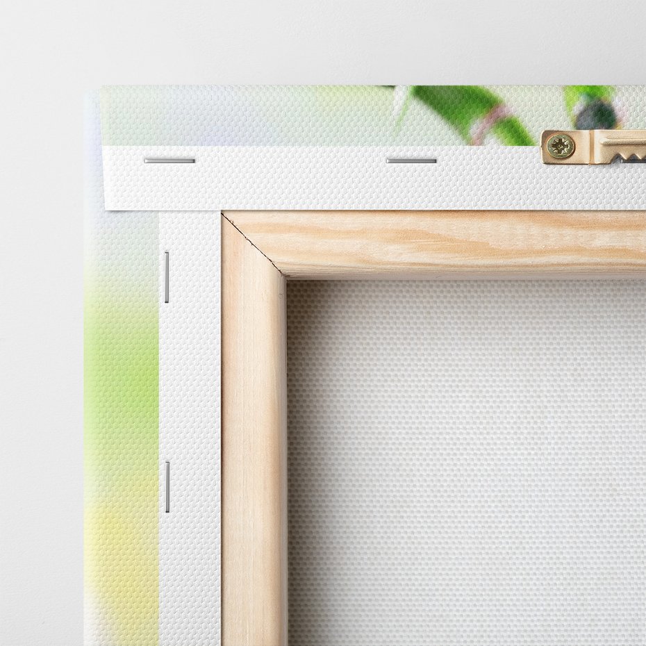 Obraz na płótnie - bambus, kamienie, orchidea