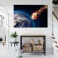 Obraz na płótnie - Kosmos, Asteroida, Ogień