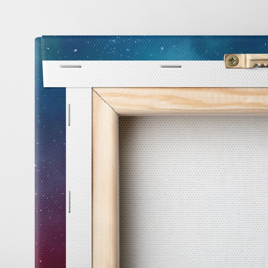 Obraz na płótnie - kosmos, planeta, drzewo