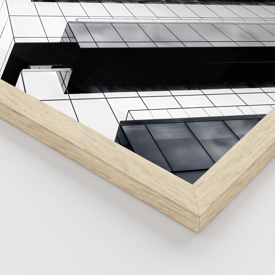 Zestaw obrazy w ramie, plakaty - architektura, budynki, miasto - rama drewno