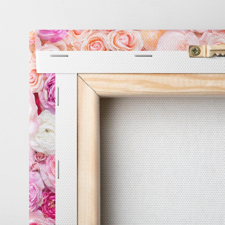 Obraz na płótnie - kwiaty, róże, tło