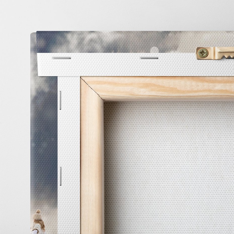 Obraz na płótnie - zima, las, śnieg