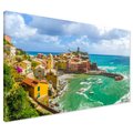 Obraz na płótnie - miasto, morze, kolorowe