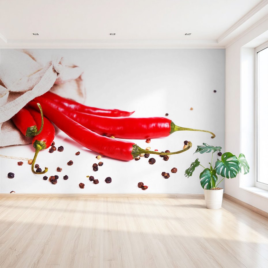 Fototapeta - papryka chili, przyprawy, ostry