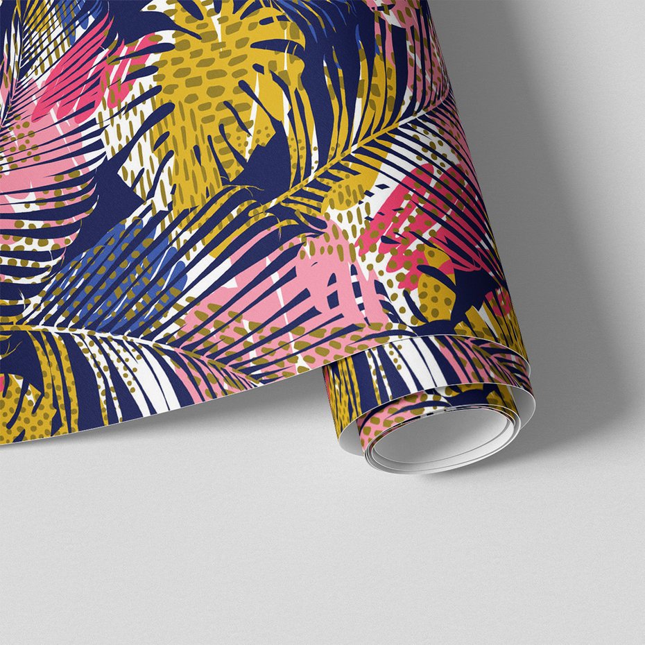 Tapeta - liście, wzór, abstrakcja