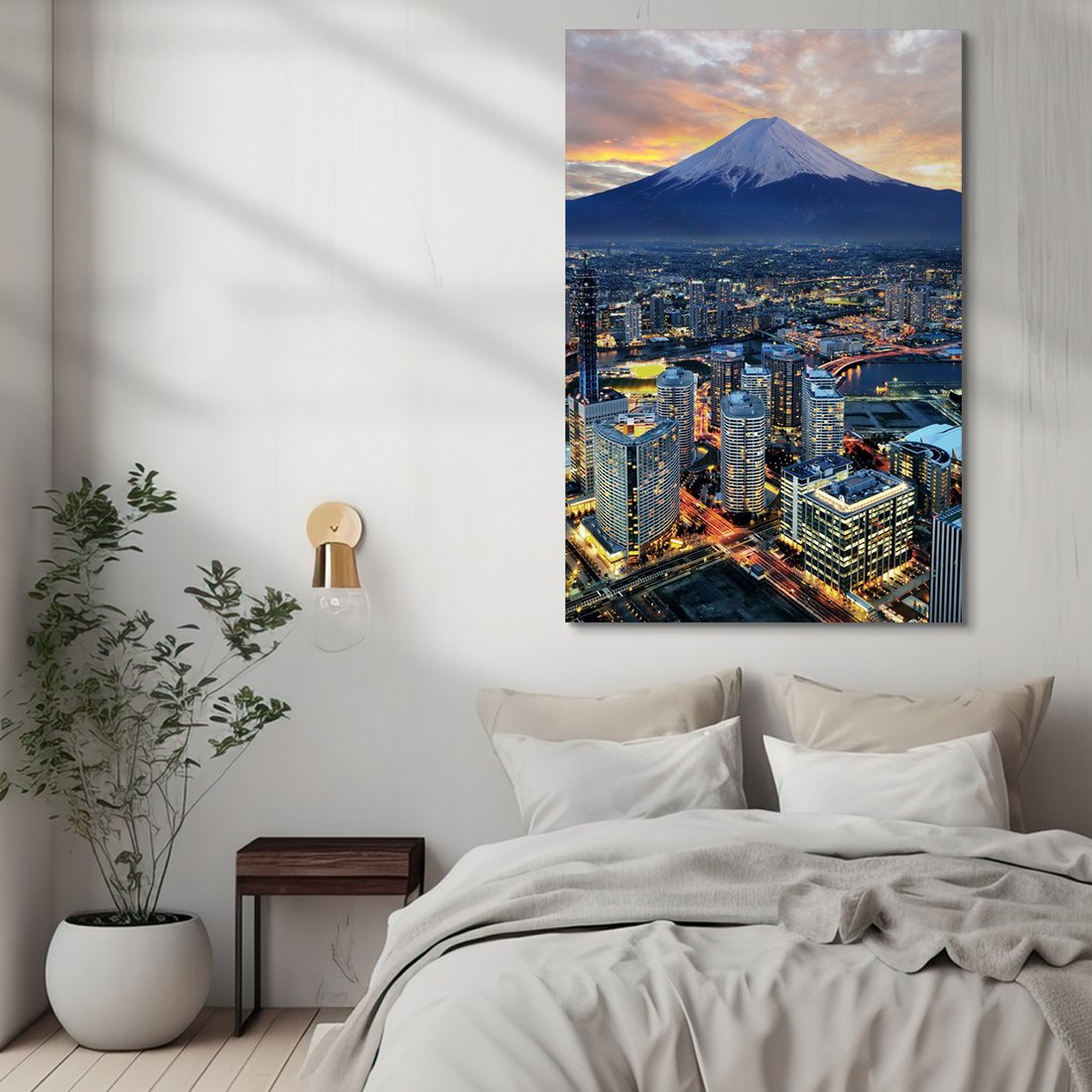 Obraz na płótnie - miasto, góra, budynki