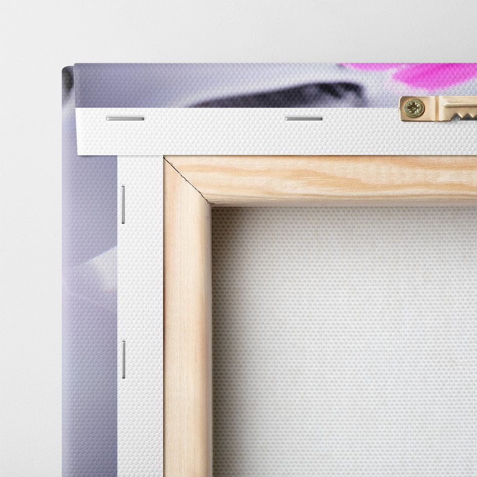 Obraz na płótnie - kwiat, fioletowy, woda