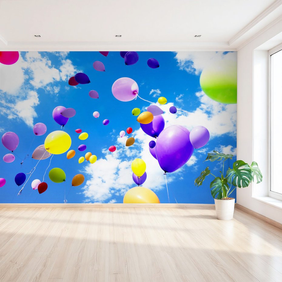 Fototapeta - balony, niebo, kolory