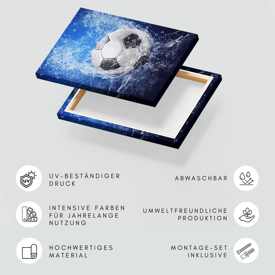 Obraz na płótnie - piłka, woda, sport