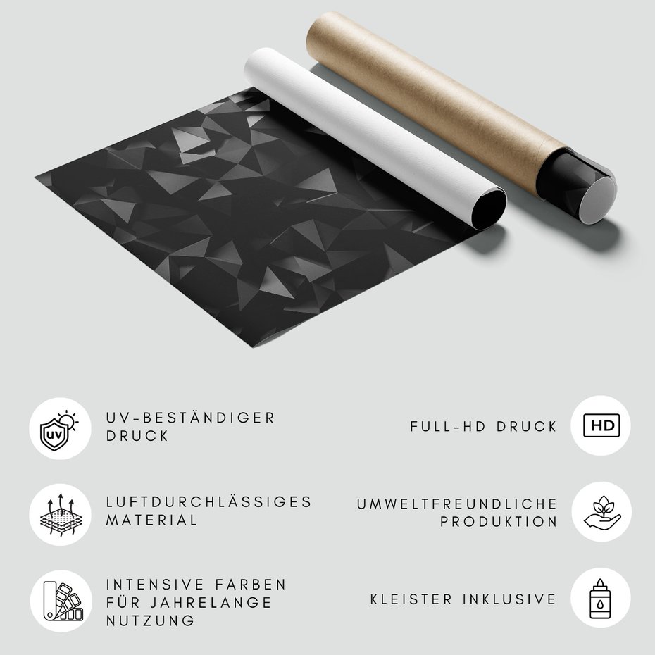 Fototapeta - abstrakcja, trójkąty, ciemne