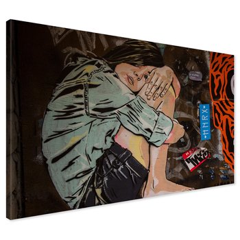 Obraz na płótnie - graffiti, ściana, sztuka