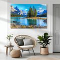 Obraz na płótnie - góry, jezioro, lasy