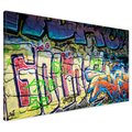 Obraz na płótnie - graffiti, mur, sztuka