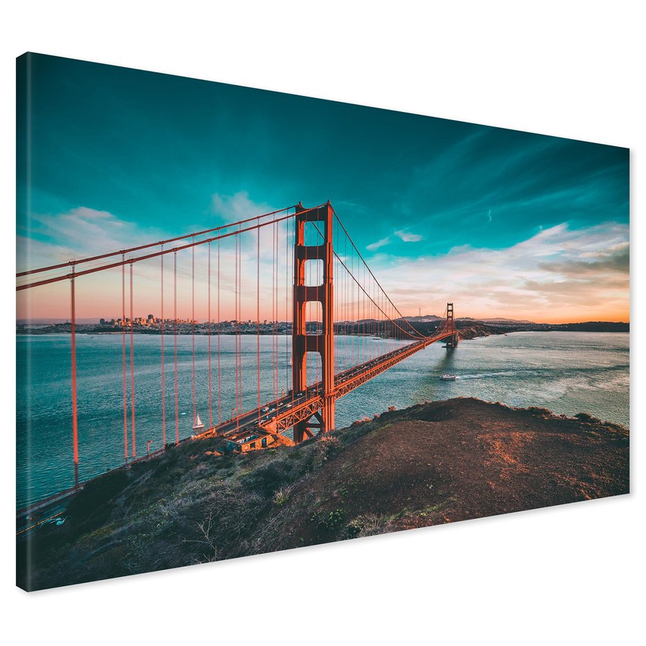 Obraz na płótnie - most, Golden Gate, San Francisco