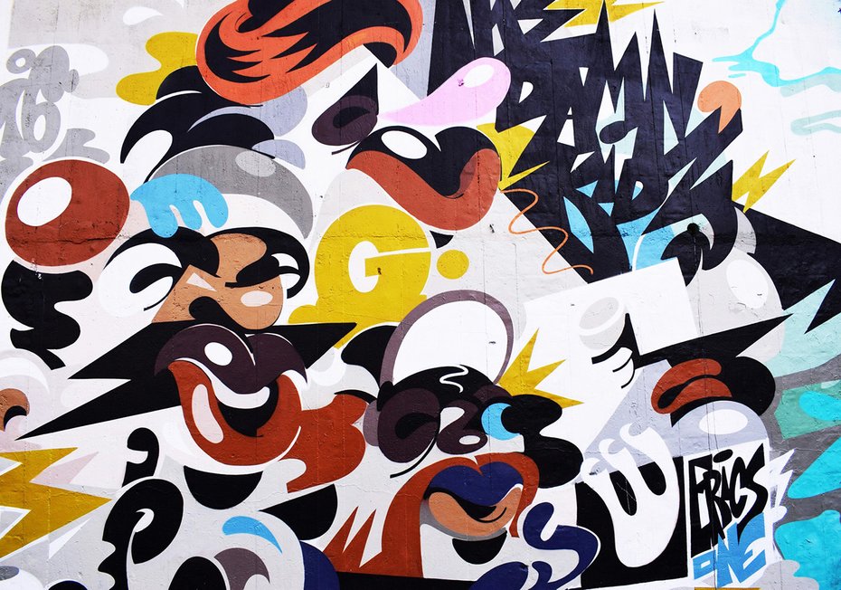 Fototapeta - graffiti, abstrakcja, sztuka