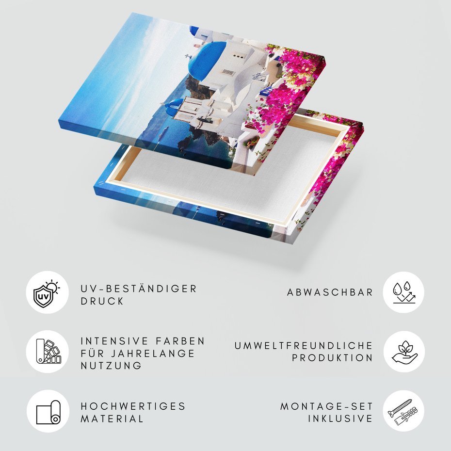 Obraz na płótnie - Santorini, Grecja, morze