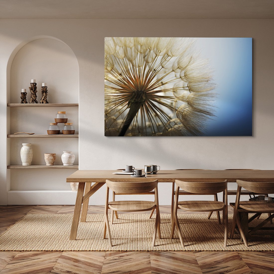 Obraz na płótnie - dmuchawiec, nasiona, natura