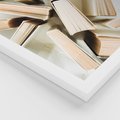 Zestaw obrazy w ramie, plakaty - książki, tekst, ściana - rama biała