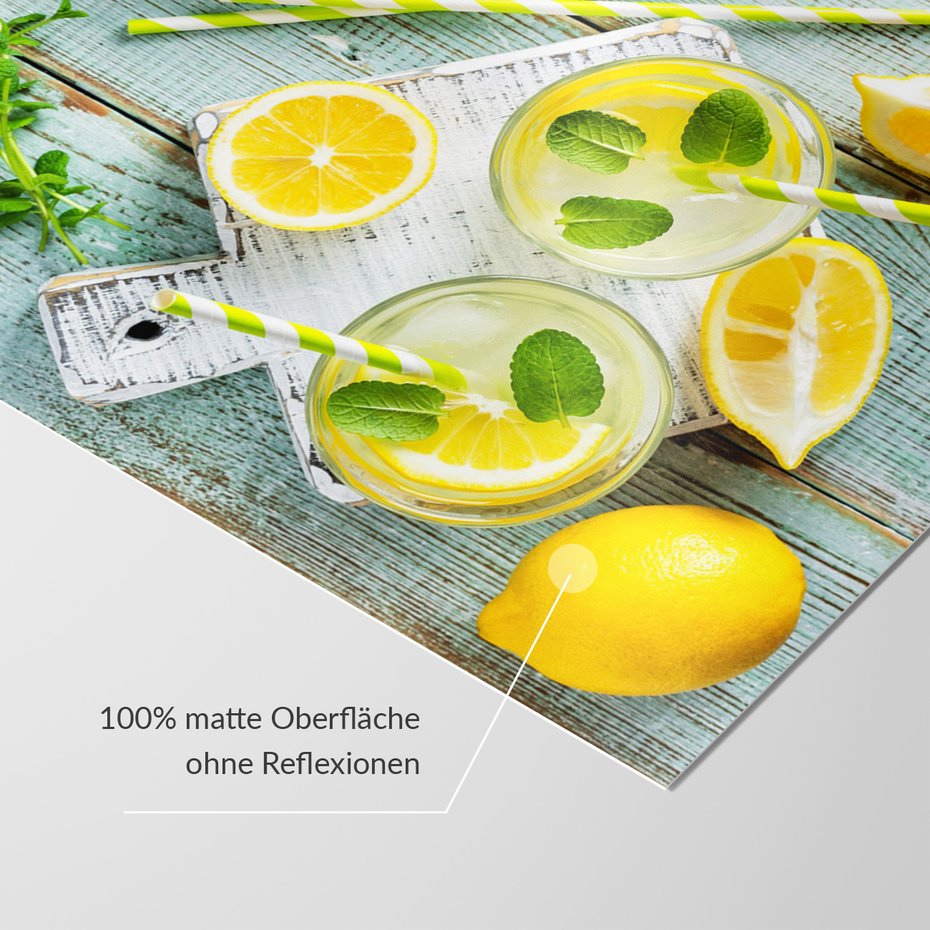 Fototapeta - cytryna, napój, mieta