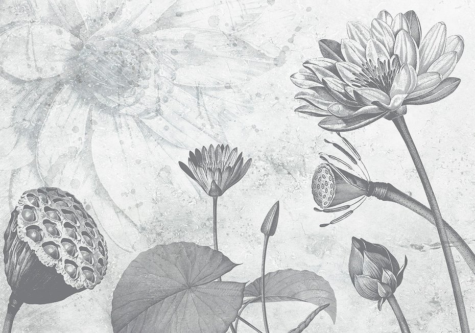 Fototapeta - loft, kwiaty, lilie