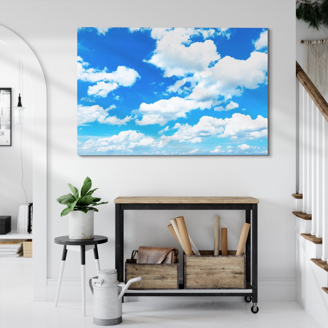 Obraz na płótnie - niebo, chmury, krajobraz