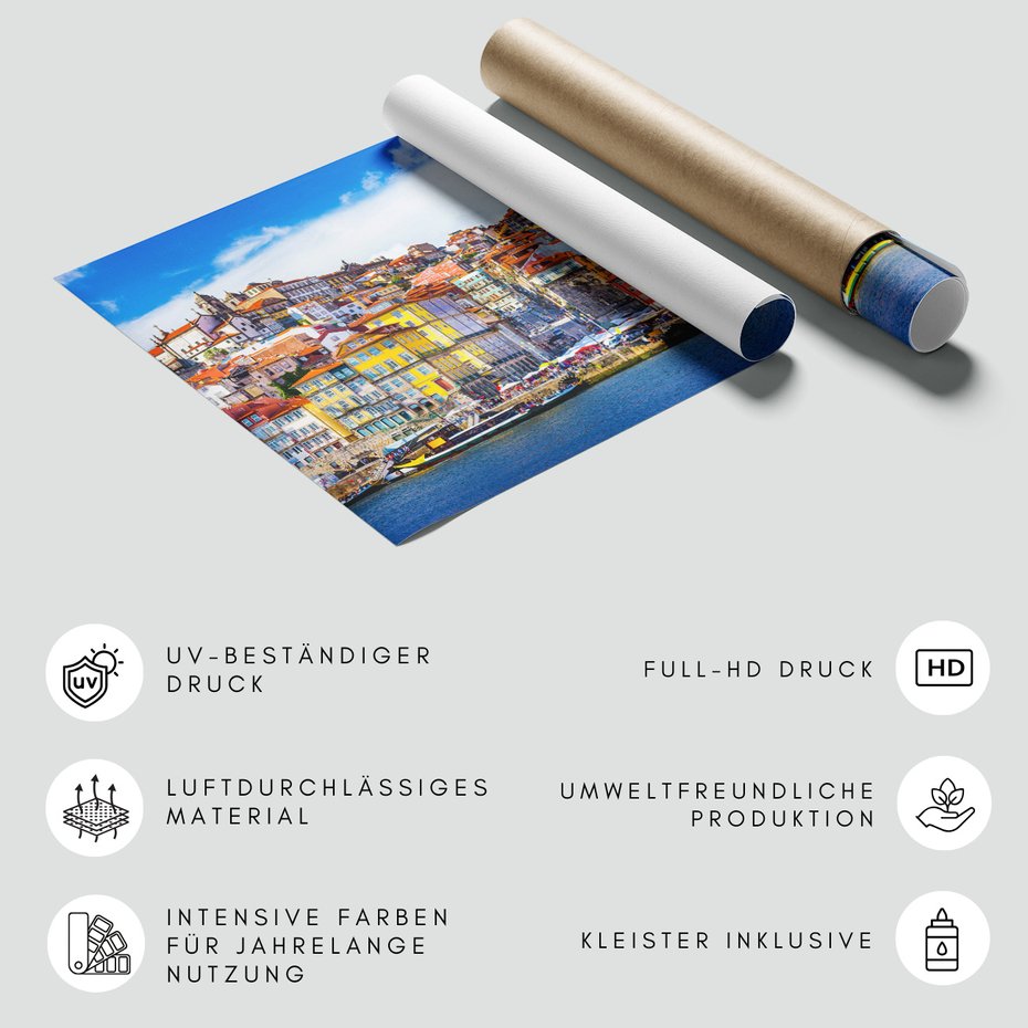 Fototapeta - porto, miasto, rzeka