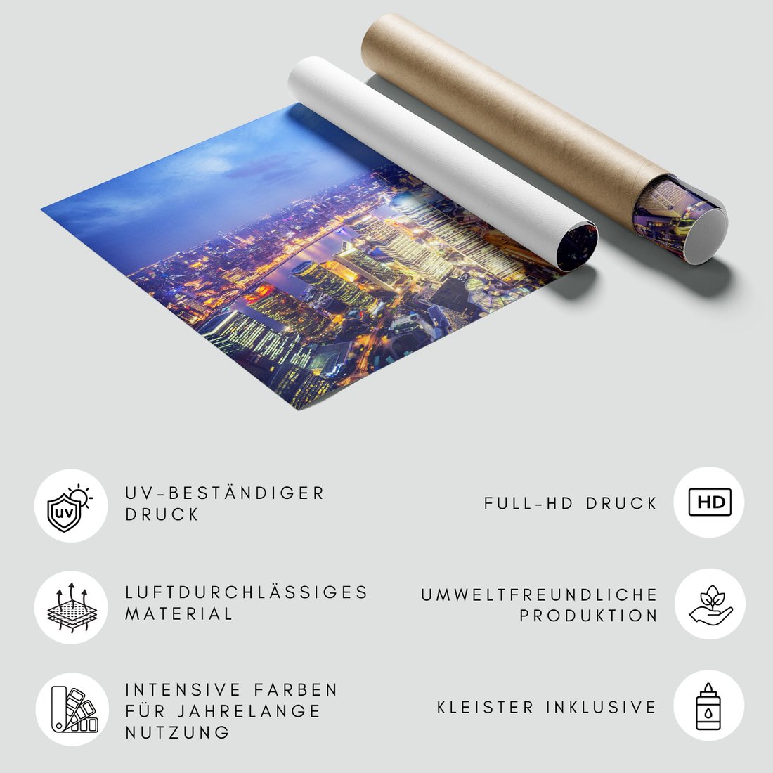 Fototapeta - miasto, noc, panorama