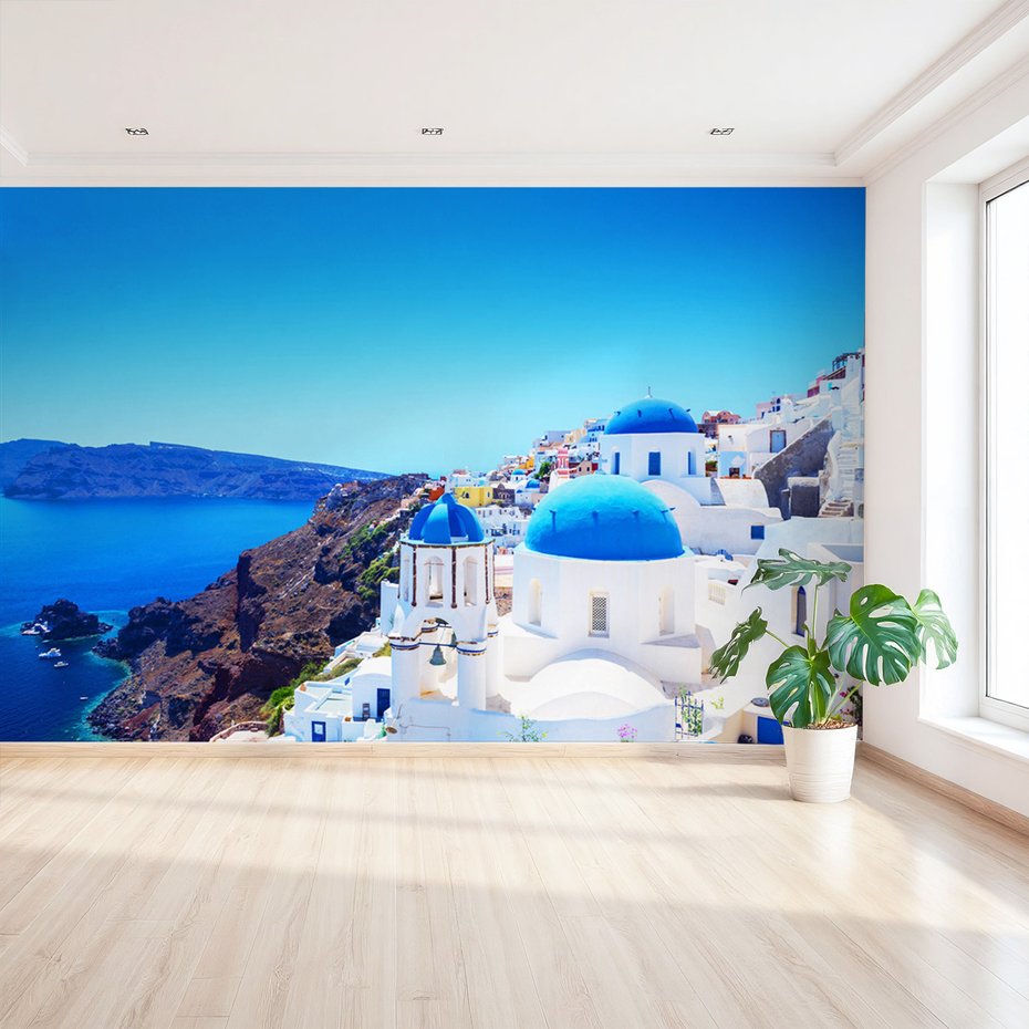 Fototapeta - Santorini, Grecja, morze