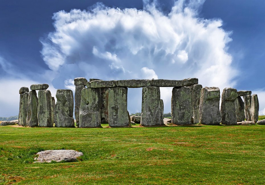 Fototapeta - stonehenge, krajobraz, kamienie