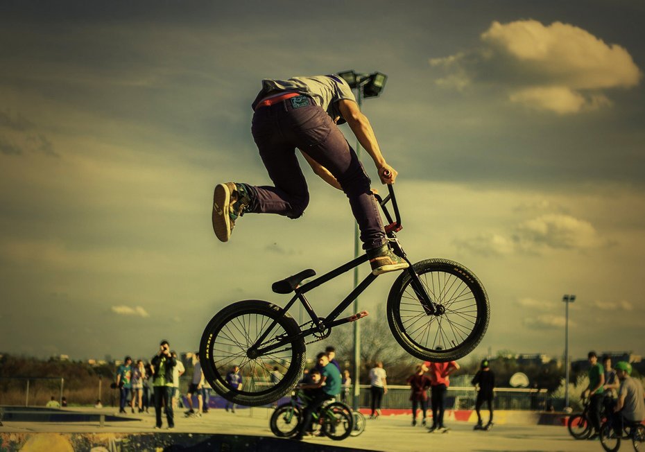 Fototapeta - bmx, rower, trik