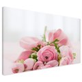 Obraz na płótnie - kwiaty, różowy, bukiet