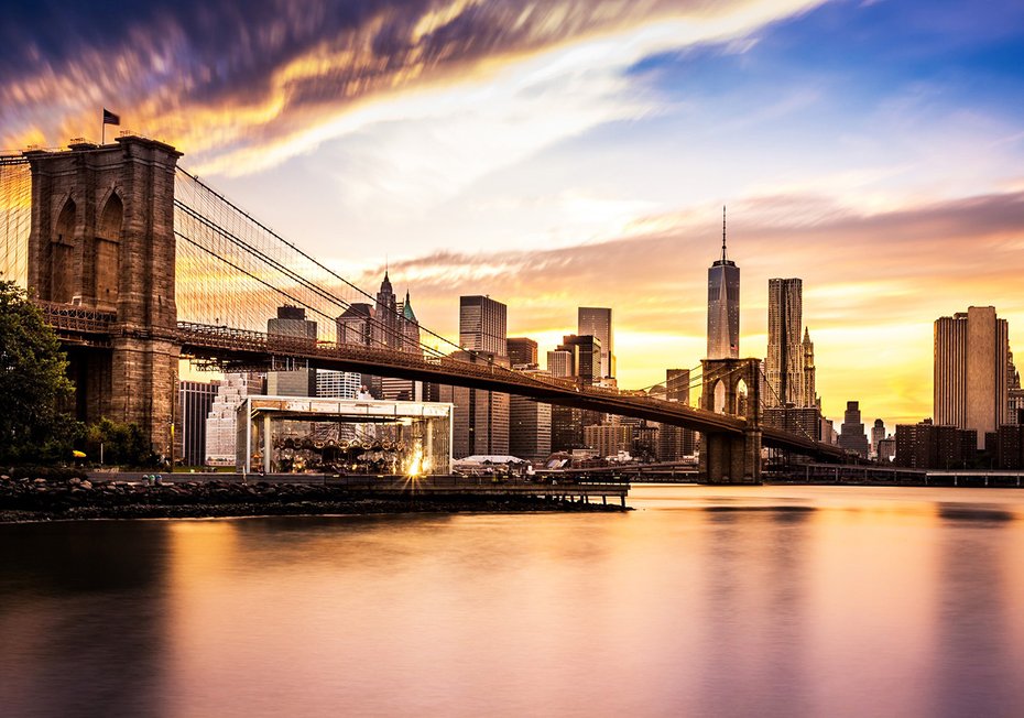 Fototapeta - Brooklyn Bridge, Nowy Jork, Manhattan