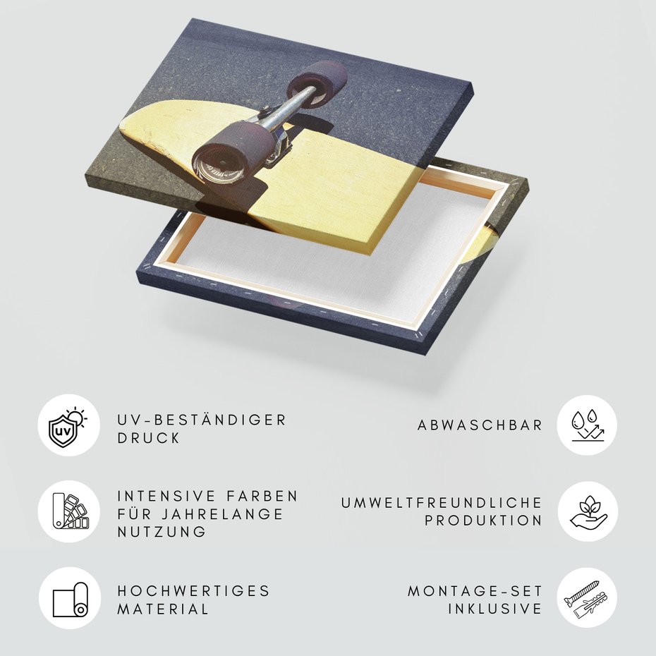 Obraz na płótnie - deskorolka, kółka, sport