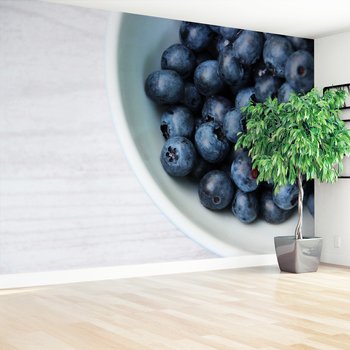 Fototapeta - jagody, miska, owoce