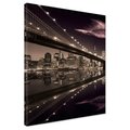 Obraz na płótnie - most, miasto, noc