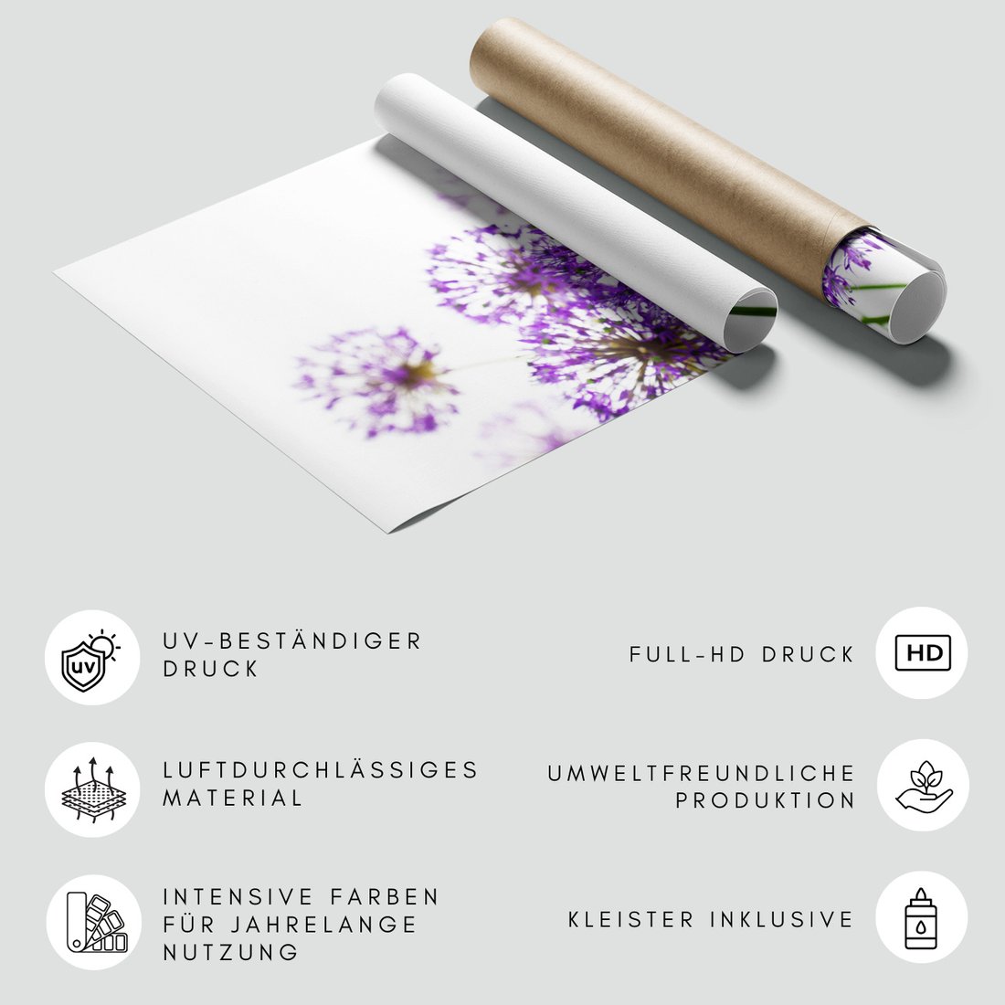 Fototapeta - kwiat, fioletowy, kulisty