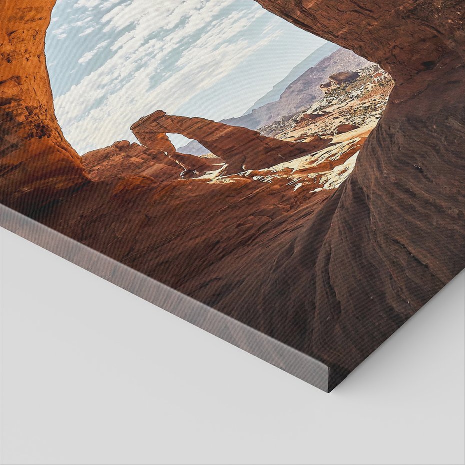 Obraz na płótnie - skały, łuk, krajobraz