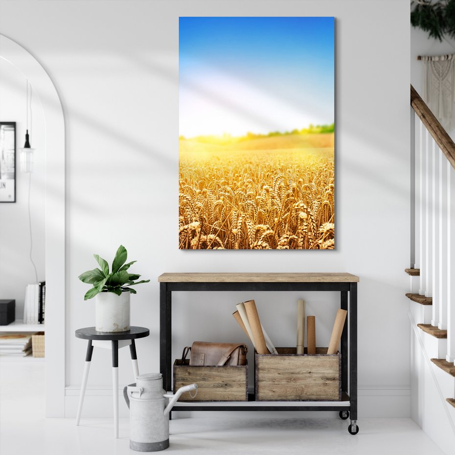 Obraz na płótnie - pole, zboże, lato