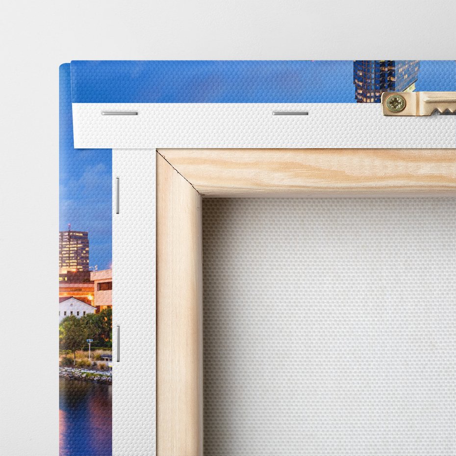 Obraz na płótnie - miasto, most, woda