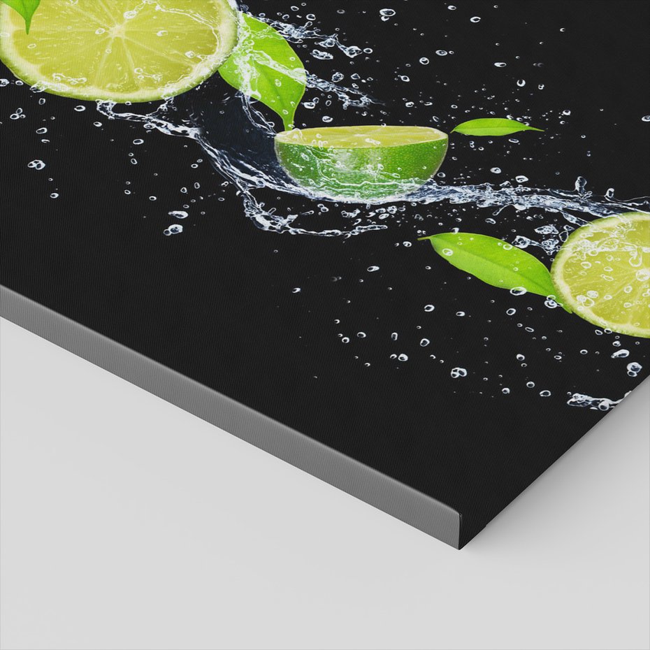 Obraz na płótnie - owoce, woda, świeżość